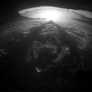 abendlicher Blick zur�ck am 12. August 2008